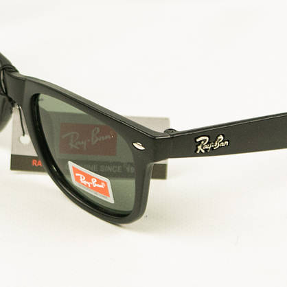 Солнцезащитные очки Ray-Ban Wayfarer унисекс со стеклянной линзой - 712, фото 3