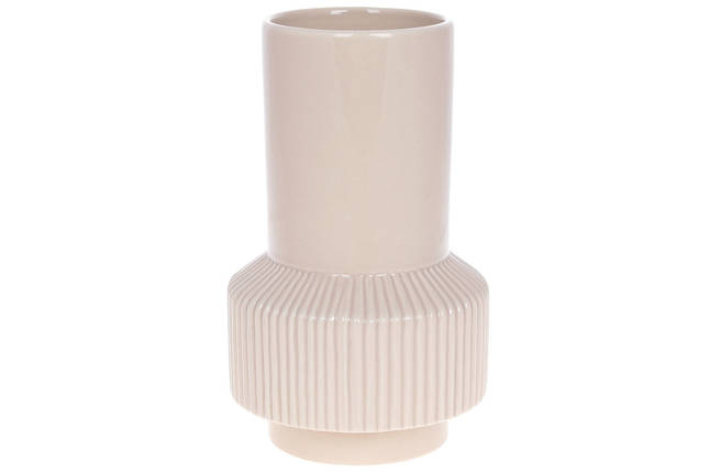 Ваза керамічна 22 см, колір бежевий (733-493), фото 1