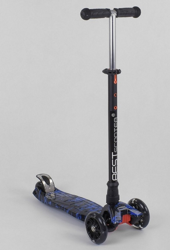 Самокат 3-копрохідний Best Scooter, 779-1528 MAXI, світні колеса, фото 1