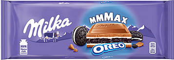 Молочний шоколад Milka MAX з печива Oreo, 300 г