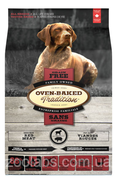 Корм Oven Baked для дорослих собак усіх порід з червоним м'ясом | Oven Baked Tradition Dog Grain Free Red 5,6 кг