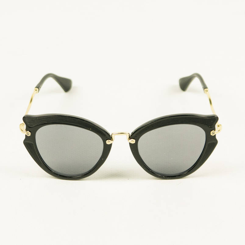 Сонцезахисні жіночому окуляри котяче око - Чорні - 1561/1, фото 2