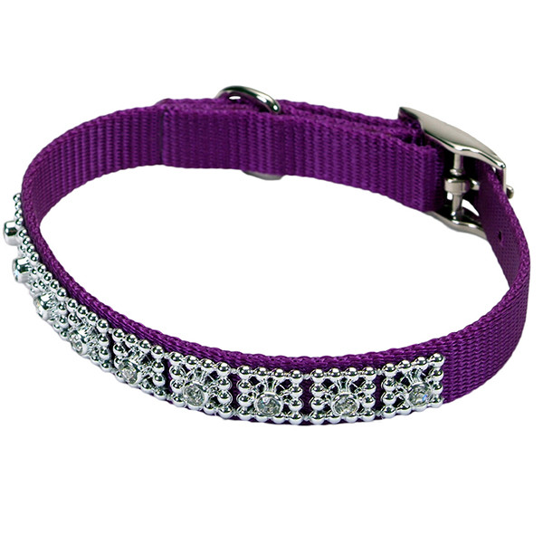 Нашийник зі стразами для собак Coastal Jeweled (03201_PUR10)