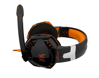 УЦІНКА! Навушники гарнітура ігрові з підсвічуванням Kotion Each G2000 Black/Orange