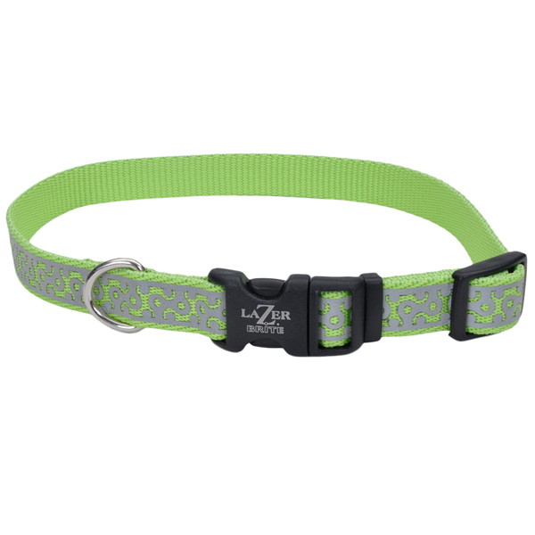 Coastal Lazer Brite Reflective Collar КОСТАЛ ЛАЗЕР БРАЙТ світловідбивний нашийник для собак, 1.6х30-46 см, фото 1