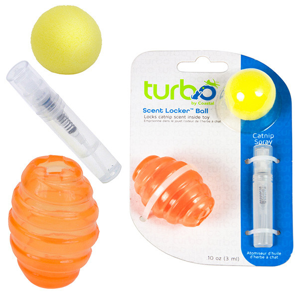 Coastal Turbo Scent Locker Football КОСТАЛ ТУРБО СЕНТ Локерен ФУТБОЛ іграшка для котів, м'яч овальний