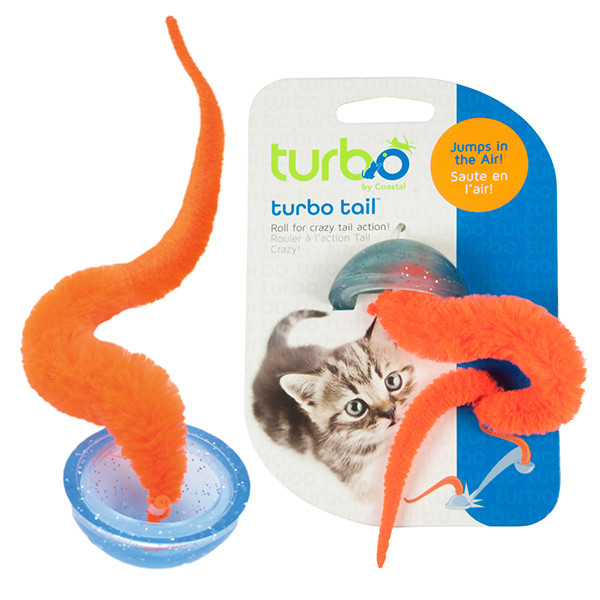 Coastal Turbo Tail Pop Up КОСТАЛ ТУРБО Тейл ХВОСТ інтерактивна іграшка для котів, що стрибає, помаранчевий