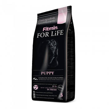 Сухий корм для цуценят, вагітних та годуючих собак усіх порід Fitmin For Life Puppy all breeds 3 кг
