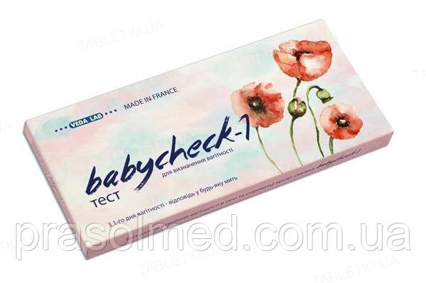 Тест-полоска для определения беременности "Babycheck-1" 1шт. - фото 1 - id-p1411832595
