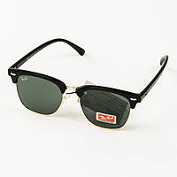 Оптом солнцезащитные очки Ray-Ban Клабмастер унисекс со стеклянной линзой - 3016-1