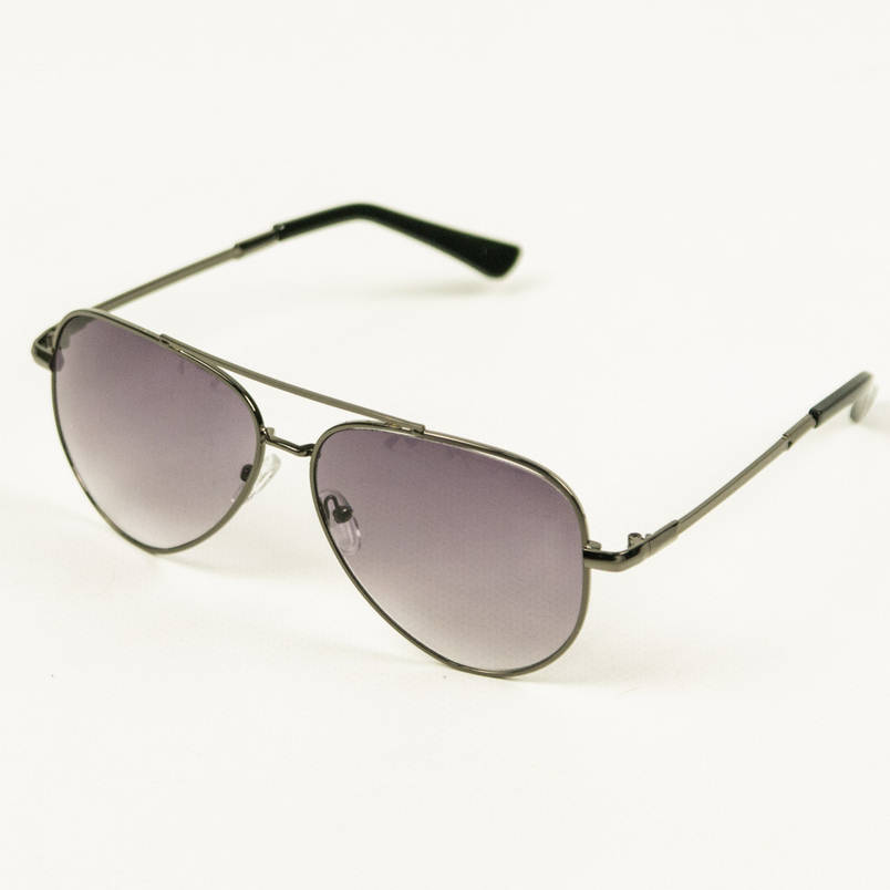 Окуляри сонцезахисні авіатор - Чорні з чорними лінзами - 3203/2, фото 1