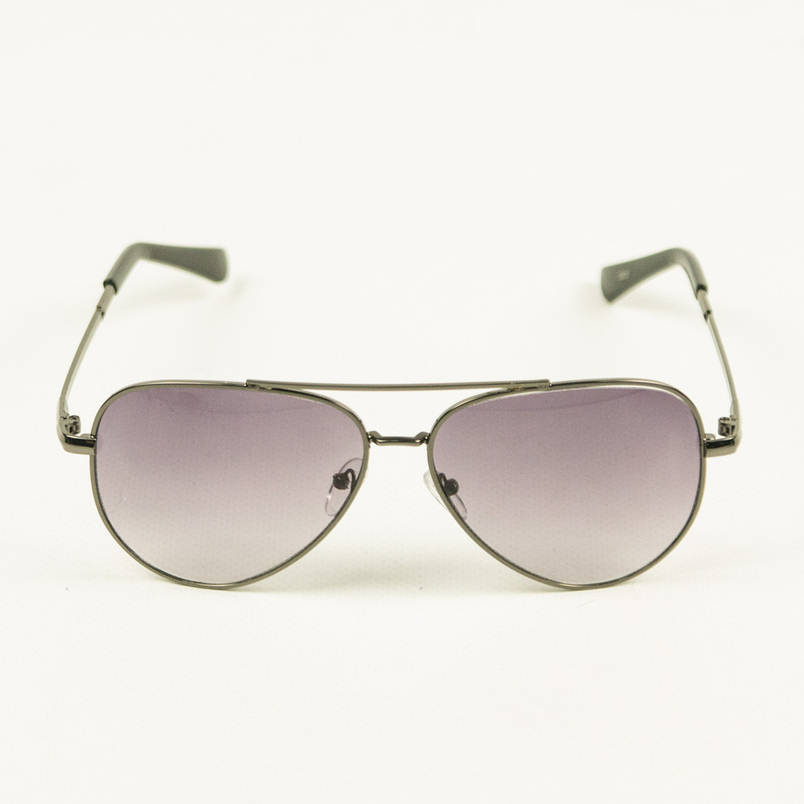 Окуляри сонцезахисні авіатор - Чорні з чорними лінзами - 3203/2, фото 2