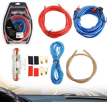 Набір проводів для установки сабвуфера kit MD 8 / Набір кабелів для автоакустики