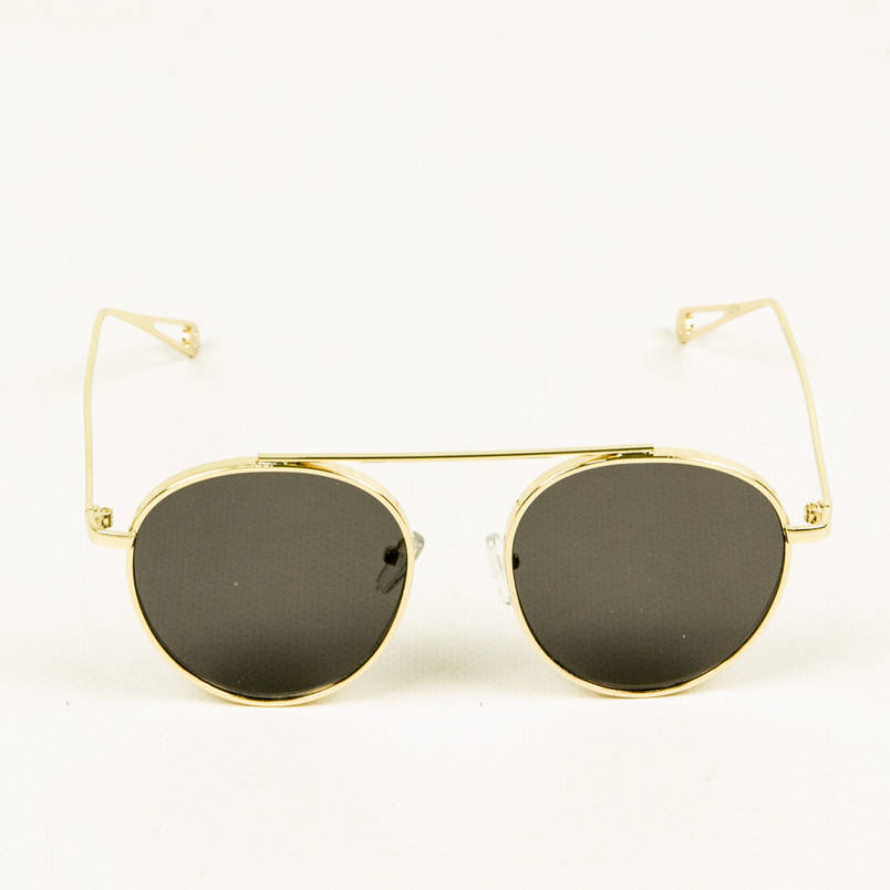 Якісні сонцезахисні окуляри - Золотисті з чорними лінзами - 3210/3, фото 2