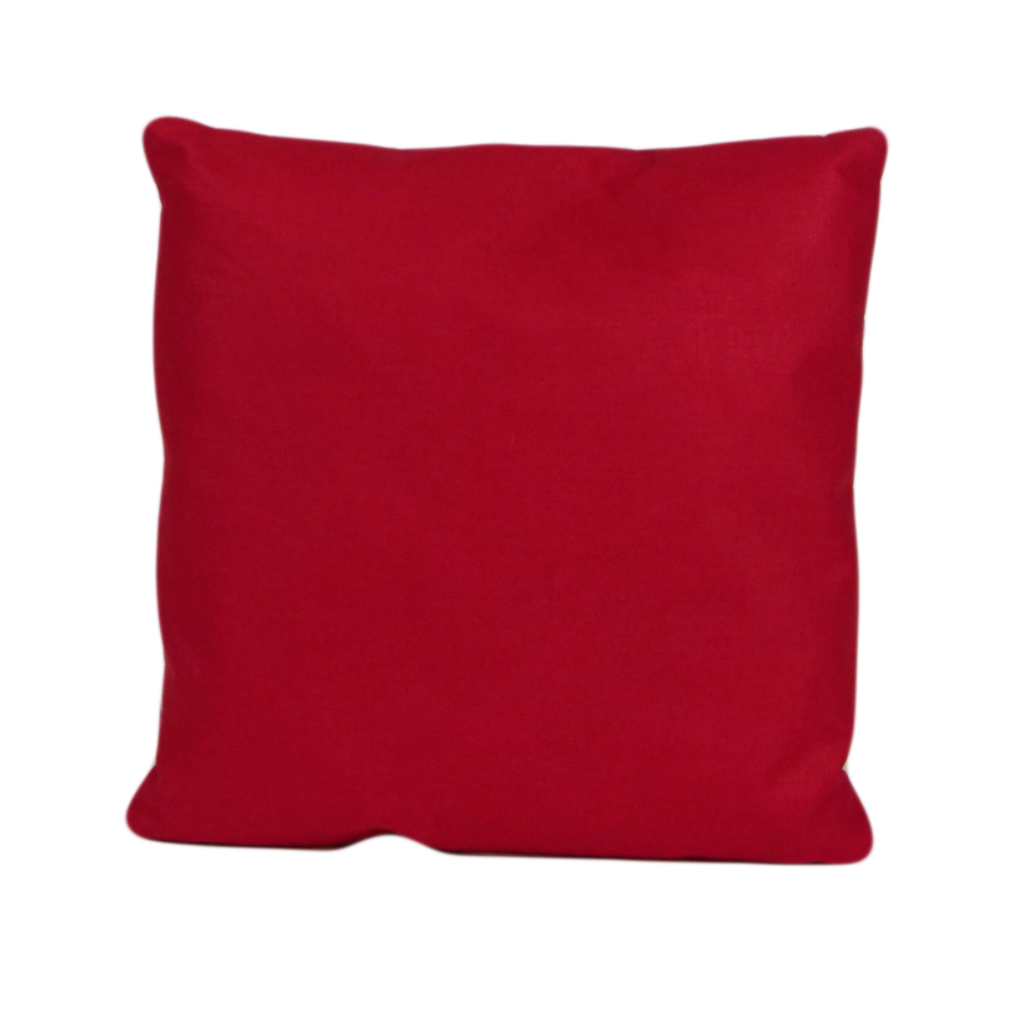 Подушка, 35*35 см, (бавовна) (червоний)