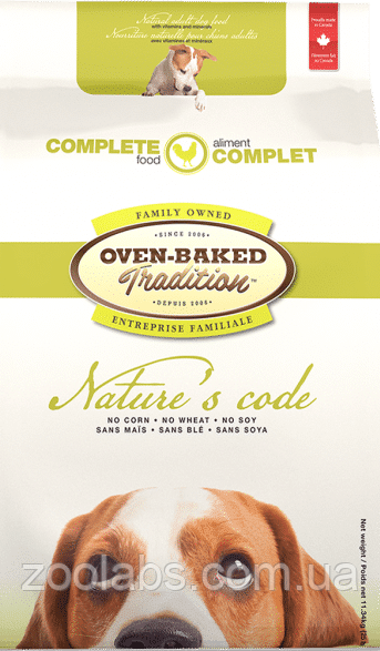 Корм Nature`s Code для дорослих собак з куркою | Oven Baked Tradition Dog Nature`s Code Chicken 2 кг