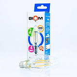 Світлодіодна лампа Biom FL-305 C37 4W E14 2800K, фото 4