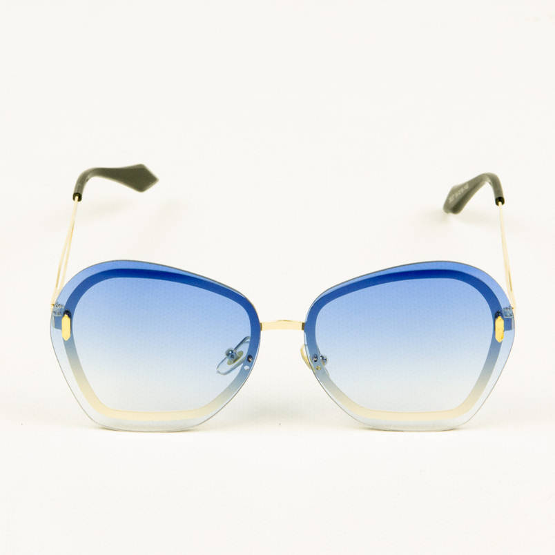 Модні жіночі окуляри з синіми лінзами - 3837, фото 2