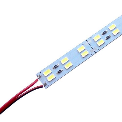Світлодіодна лінійка JL 5730-144 led W 2-pin 6500K, 12В, IP20 білий
