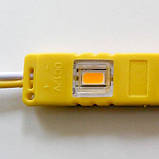 Світлодіодний модуль BRT M2 5630-3 led Y 1,5 W, 12В, IP65 жовтий закритий з лінзою, фото 3