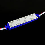 Світлодіодний модуль BRT XG192 5630-3 led W 1,5W BLUE, 12В, IP65 синій з лінзою напівсфера, фото 4