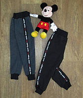 Однотонные детские спортивные брюки без карманов, трикотажные штаны для детей