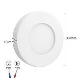 Світильник світлодіодний Biom SF-R3 W 3Вт 5000K накладної, фото 5