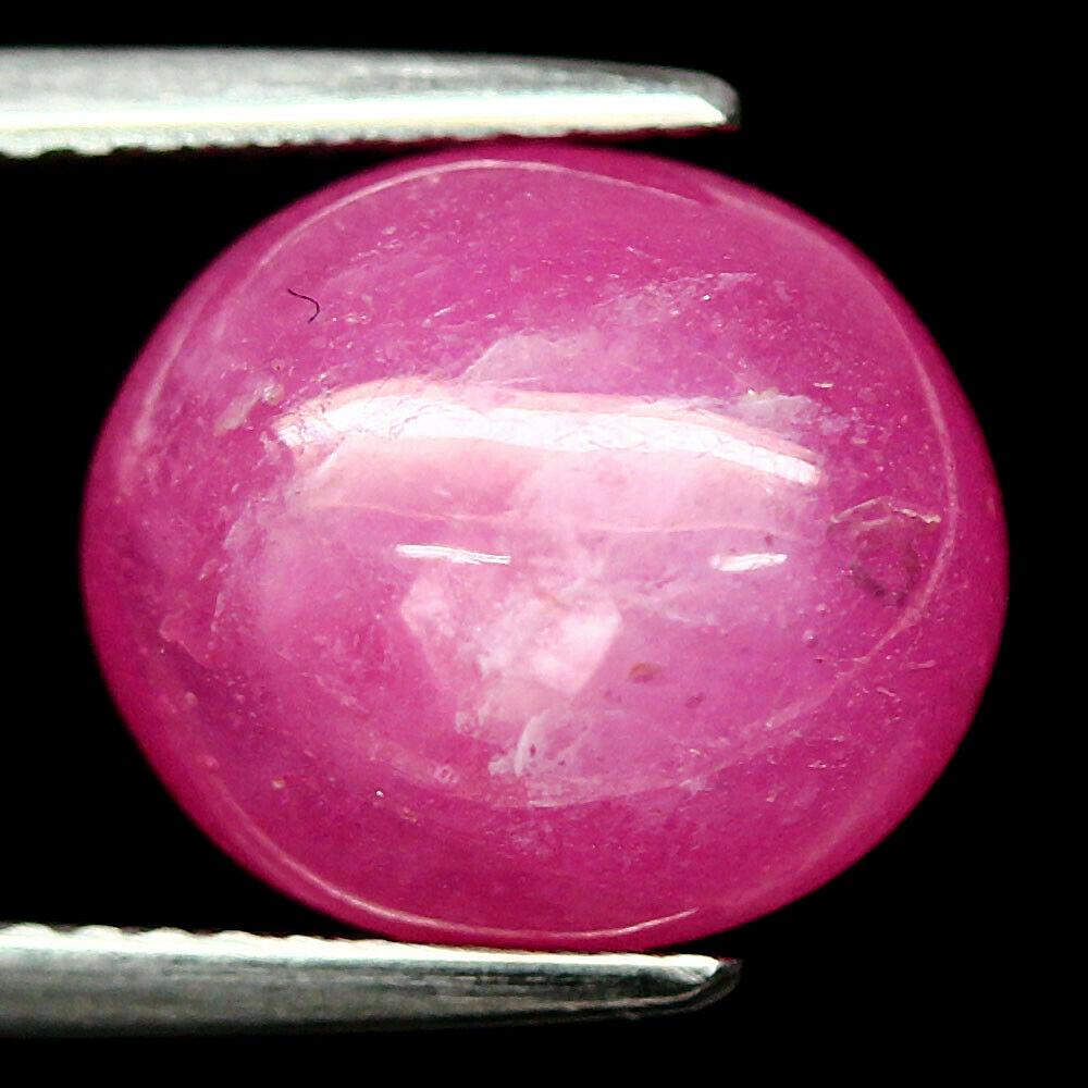 7.16 кт. Природний рубін Мадагаскару овал кабашон, фото 1