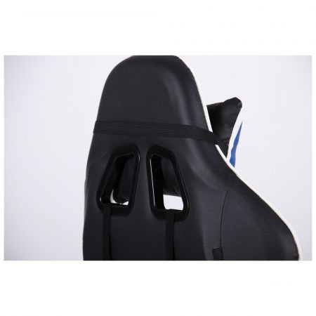 Игровое кресло VR Racer Dexter Frenzy механизм Relax кожзам черный с синими вставками (AMF-ТМ) - фото 8 - id-p1411866769