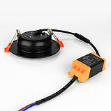 Світильник світлодіодний Biom DFR-6B 6Вт чорний круглий 5000К, фото 3