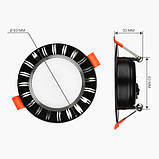 Світильник світлодіодний Biom DFR-6B 6Вт чорний круглий 5000К, фото 4