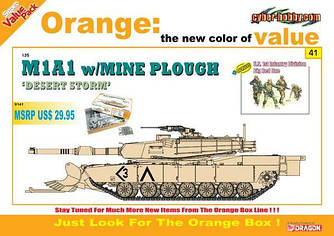 M1A1 w/mine plough "Desert Storm" 1/35 Dragon 9141