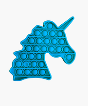 Іграшка-антистрес Pop It Єдиноріг блакитний