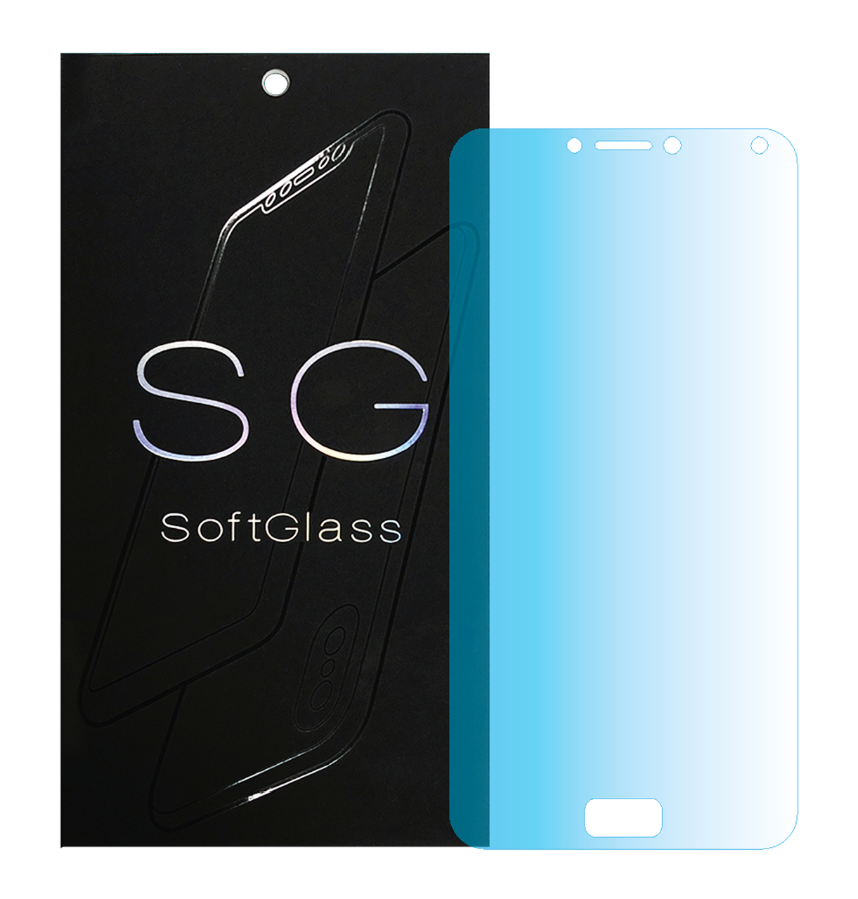 Бронеплівка для Asus Zenfone 4 Max Pro ZC554KL на екран зносостійка поліуретанова SoftGlass, фото 1