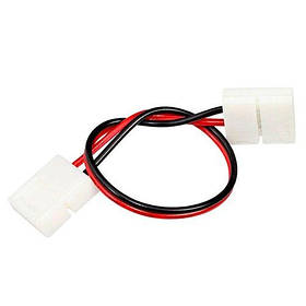 Коннектор для світлодіодних стрічок OEM SC-07-SWS-10-2 10mm 2joints wire (провід - 2 затискача)
