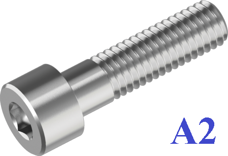 DIN912 Гвинт М3х25 з цилиндической головкою і внутрішнім шестигранником А2 (500 шт/уп)
