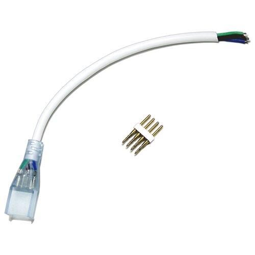 Коннектор для світлодіодних стрічок 220В 5050 RGB (роз'єм-провід +4pin)