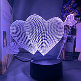 Світильник 3D "Стрела Амура", До дня закоханих, Прикольні подарунки для улюблених на 14 лютого, фото 7