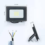 Світлодіодний прожектор BIOM 30W S5-SMD-30-Slim 6200К 220V IP65, фото 3