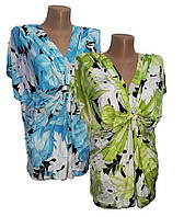 Вискозная женская блузка, трикотажные футболки женские с коротким рукавом 58