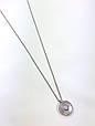 Срібне кольє з круглою підвіскою NZB 84774, фото 5