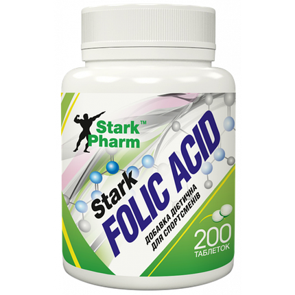 Folic Acid 400 мкг Stark Pharm 200 таб, фото 2