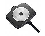 Сковорода-гриль Magic Pan 5 в 1 з антипригарним покриттям для приготування без олії зі знімною ручкою, фото 6