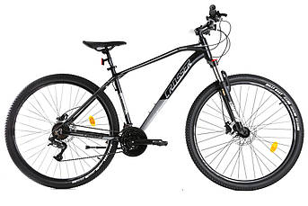 Горный алюминиевый велосипед Crosser Jazz 29" рама 21" комплектация Shimano,быстрый съем колес серый