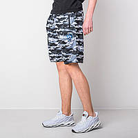 Чоловічі трикотажні шорти, камуфляж сірого кольору