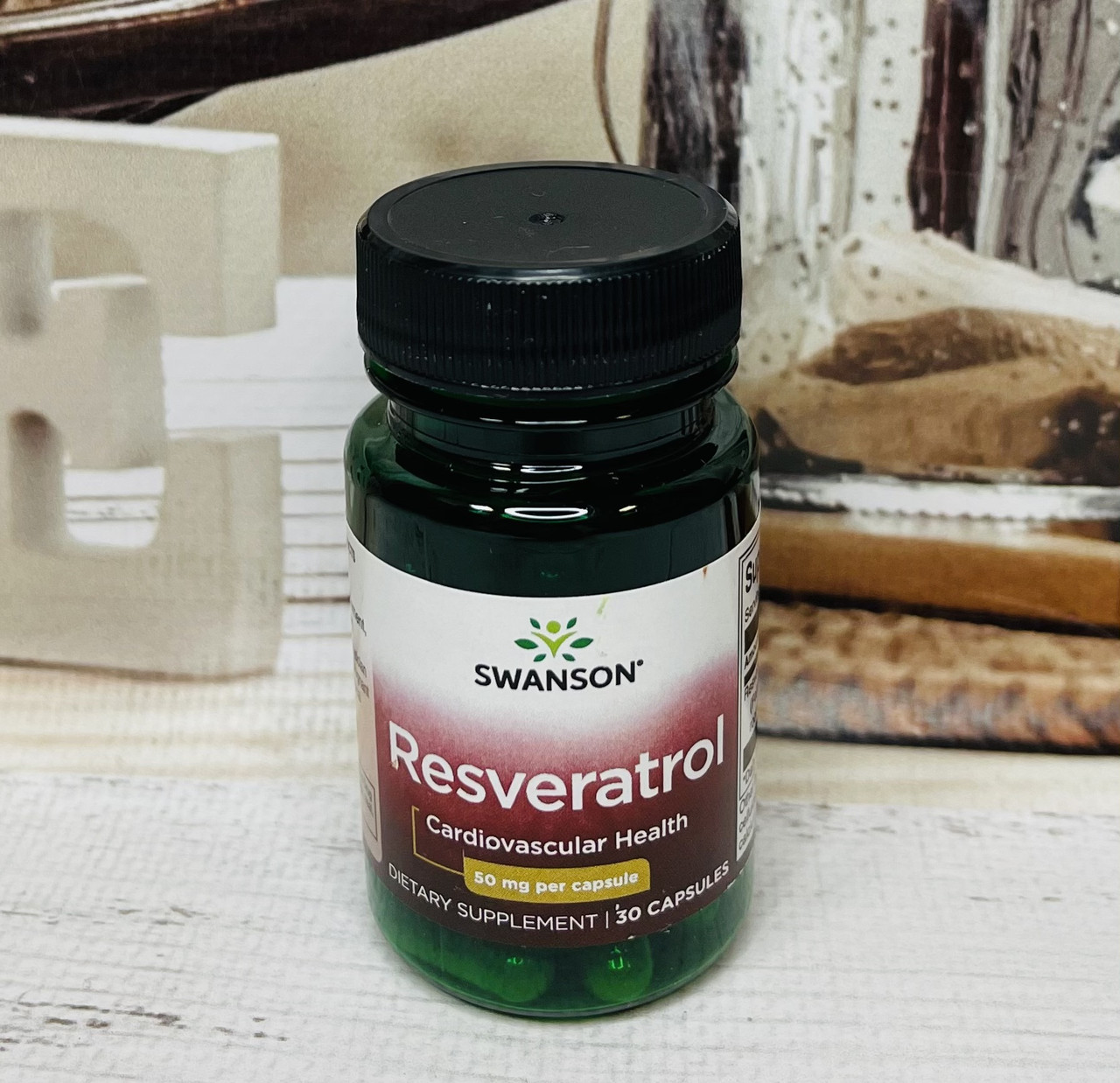 Ресвератрол для молодості та нормалізації тиску, серця Swanson Resveratrol