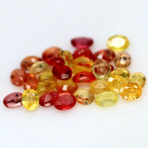 8.44 кт. Природний мультиколірний сапфір Сонгеа 33 шт.