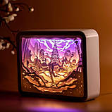 3D настільна картина-нічник "Пурхлива навколо світу" 3DTOYSLAMP, фото 3