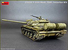 Збірна модель/з інтер'єром/радського танка T-55A модифікації 1981 року. 1/35 MINIART 37020, фото 5