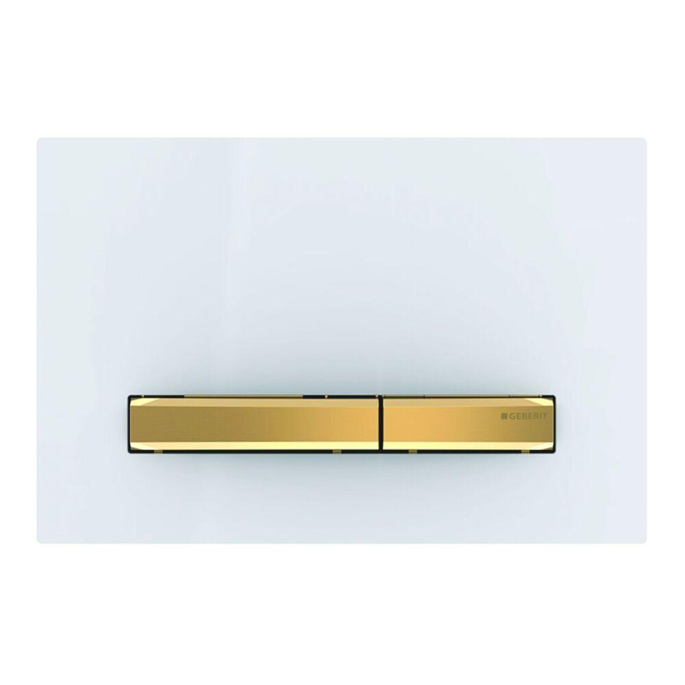 Змивна клавіша Geberit Sigma 50 для подвійного змиву колір латунь / білий